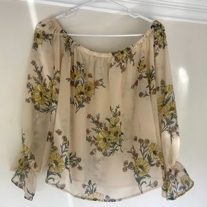 Floral Forever21 blouse, size S